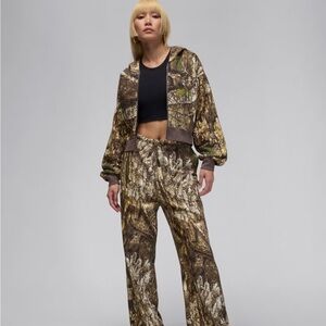 Nike Jordan Brooklyn Fleece cropped hoodie in Camo NWT